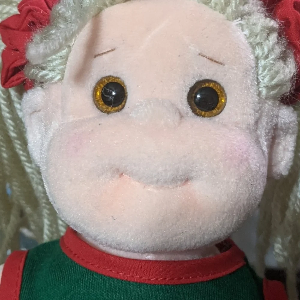 Plush Doll with Red Outfit and Blonde Hair - Picture 7 of 11